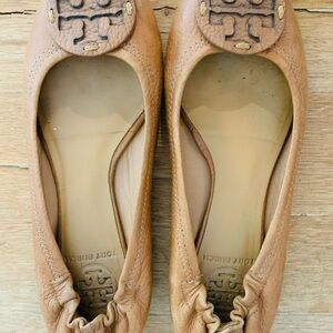 Tory Burch Brown Leather Flats